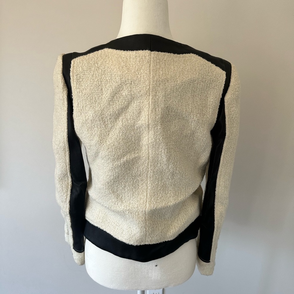 Club Monaco Tweed + Leather Jacket - Picture 4 of 5